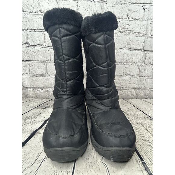 Mountain Warehouse Women’s ICE II Snow Boots With Fur Black Size 8 - Picture 3 of 8